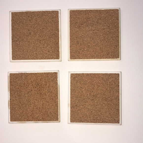 UVA Set/4 Stonewear Logo Coasters - Picture 5 of 6